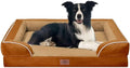 Comfort Expression Orthopedic Dog Beds for Large Sized Dog with Bolster | Waterproof Dog Couch Bed with Washable Cover & Non-Slip Bottom, Supportive Egg Crate Foam Large Pet Bed, 36x27 Inch