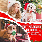 Kigeli 80 Pieces Christmas Dog Collar Flowers Bows Xmas Pet Charms,Santa - Image 2