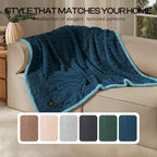 Luciphia Waterproof Blanket for Twin Bed Reversible Fleece Couch Cover - Image 5
