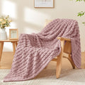BEDELITE Berry Purple Fleece Twin Blanket for Couch Dorm Decor, 60x80 Inch by BEDELITE