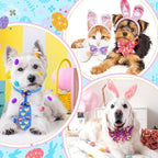 Talltalk 120 Pcs Easter Spring Dog Bow Tie Collar Set Adjustable Pet Grooming Holiday Accessories Decoration for Dog Cat - Image 3