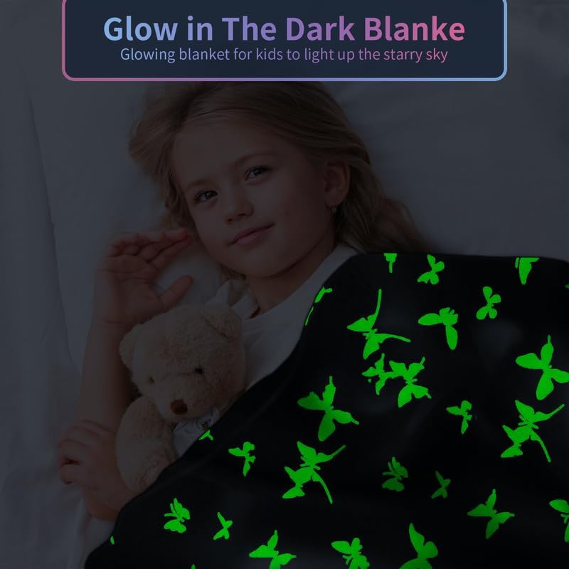 Butterfly Blanket for Women/Girls, Butterfly Gifts for Women Adults, Cute Blankets for Teen Girls, Personalized Blankets for Adults/Kids,Soft Fleece Blanket and Throw,Birthday 40"x 50" - Image 2