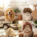 6 Pack Funny Cat and Dog Wig, for Pet Halloween Costumes - Image 5