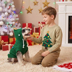 Huhumy 2 Pcs Dog Christmas Sweater with Hat, Knitted Pet Clothes, M - Image 3