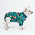 Spark Paws Dog Surgery Recovery Suit – Dog Recovery Suit After Surgery, Anti-Lick Dog Onesie, Abdominal Wound Protector, Soft Cone Alternative for Spay Neuter Male Female Pet Recovery - Dinosaurs - S