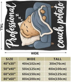 Sleepy Potato Blanket Throw Gift for Girls Women 60"X50" - Image 7