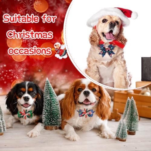 Huhumy 50 Pcs Fall Thanksgiving Dog Bow Ties Christmas Dog Collars Bulk - Image 5