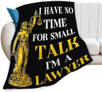 Lawyer Gifts Blanket for Girls Women Boys Men Adults Kids Soft Cozy Fleece Legal Lady Justice Throw Blankets Warm Flannel Plush Lightweight Decor for Couch Bed Sofa 80"X60" - Image 2