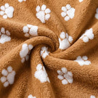 Horaldaily Caramel Dog Paw Shape 3D Textured Throw Blanket 60x80 - Image 6