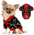 Dog Christmas Sweater Red Plaid Cardigans Dog Christmas Outfit Soft Warm Knitted Pet Clothes Cold Weather Puppy Clothes for Small Medium Large Dogs Cats by BAOBICUTE