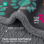 Luciphia Waterproof Dog Blanket Reversible Sherpa Fleece for Large Dogs Cat - Image 2