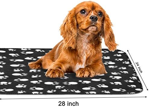 Comsmart Dog Blankets, 6 Pack Fleece Pet Blankets, 24x28 Inches, Black - Image 3