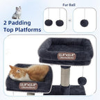 Gitelsnour Cat Tree Tower Multi-Level with 2 Scratching Boards, GCT022G - Image 4