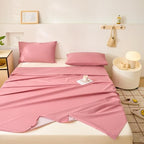 WenBags Lightweight Waterproof Flat Sheet 70 * 90 Inches Queen Size-Mattress Protector for Bed & Couch, Pet Hair Resistant Cover Ideal for Dogs & Cats, Perfect for Hotels & Hospitals (Pink)