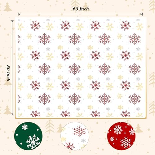 Touchat Christmas Throw Blanket, Fuzzy Fluffy Soft Cozy Blanket, Fleece Flannel Plush Microfiber Blanket for Couch Bed Sofa (50" X 60",White Snowflake) - Image 7