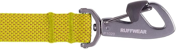 Ruffwear, Flagline Dog Leash, Lightweight Hands‑Free 6.5 ft Lead, Adjustable Waist‑Worn or Handheld, Lockable Swivel Crux Clip, Low‑Profile Pick‑Up Bag Stash Pocket, Lichen Green