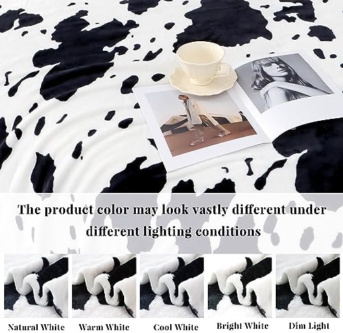 Cow Print Blanket, Cow Print Gifts for Women Men Kids, 40x60inches - Image 2