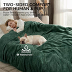 Luciphia Waterproof Blanket for Large Dog, Reversible Sherpa Couch Cover - Image 5
