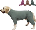 Dog Pyjamas PJS Sweater Clothes and Home Clothing Suitable for Medium to Large Breeds of Dogs, Dog Neutering Suits, Extra-Large Stretch Fabric, Four-Legged Clothes (Thickened Green, 4XL)