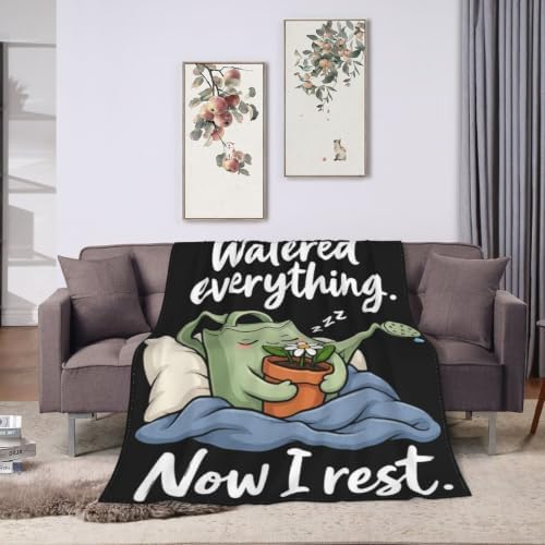 Sleepy Watering Can Blanket Throw Gift for Girls Women 50"X40" - Image 3