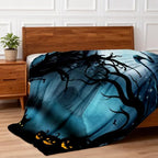 COMFAR Cute Halloween Blankets for Kids/Teens/Women/Men/Adults, Spooky Blanket for Boy/Girls/Toddler, Fall Throw Blanket for Couch 50"x 60" - Image 6