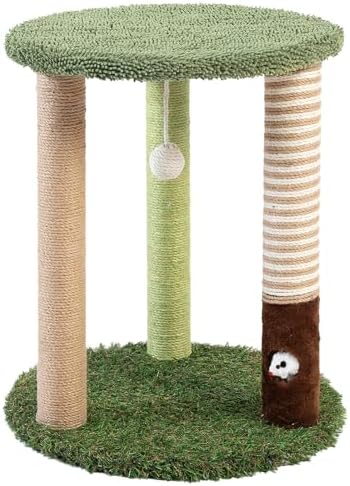 Woochpet Small Cat Tower with Cat Scratching Post,Short Cat Tree for Kitten by WOOCHPET