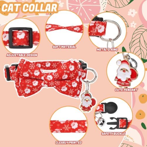 30Pcs Holiday Cat Collars Breakaway Halloween Cat Collars with Bowtie - Image 3