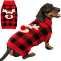 Dog Christmas Sweater Cute Dog Christmas Outfit with 3D Reindeer Pattern Soft Warm Turtleneck Knitted Pet Clothes Cold Weather Puppy Clothes for Small Medium Large Dogs Cats by BAOBICUTE