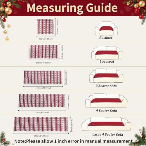 Christmas Couch Cover, Christmas Plush Sofa Cover for Dog Pet 1PC - Image 6