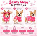 Dog Sweater for Medium Dogs Girl Boy Winter, Dog Clothes, Pink, XL - Image 7