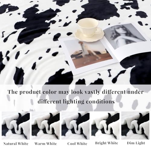 Twin Size Blanket, Black and White, 60x80 inches - Image 3