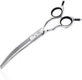 HASHIMOTO Curved Thinning Shears for Dogs, 7.0 inch, 30% Thinning Rate. | Lightweight, 440C Stainless Steel, Sharp, Easy to Use