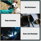 AOWPFVV Animal Handling Gloves Bite Proof for Dogs,Cats, 23.6in Large | Falconry,Birds,Snake,Reptile,Vets, Groomers & Animal Control