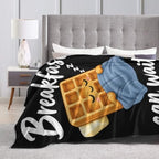 Sleepy Waffle Blanket Throw Gift for Girls Women 50"X40" - Image 6