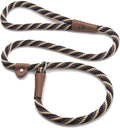 Mendota Pet Slip Leash - Dog Lead and Collar Combo - Made in The USA - Mocha, 1/2 in x 4 ft - for Large Breeds