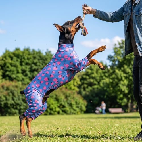 Dog Pajamas for Medium Large Breeds Strawberry Print Costume Dog Pajamas - Image 6