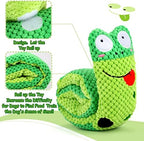 Letsmeet Squeaky Snuffle Dog Toy for Boredom Relief, Interactive Treat Puzzle Plush for Mental Stimulation & Foraging Training, Soft Chew Toy for Small Medium Dogs - Image 3