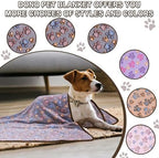 Dono 1 Pack 3 Dog Blankets for Small Dogs, Soft Fluffy Paw Print Pattern Fleece Pet Blanket Warm Sleep Mat, Puppy Kitten Blanket Doggy Mat for Dog Cat Kitten Doggy (40 * 30") - Image 6