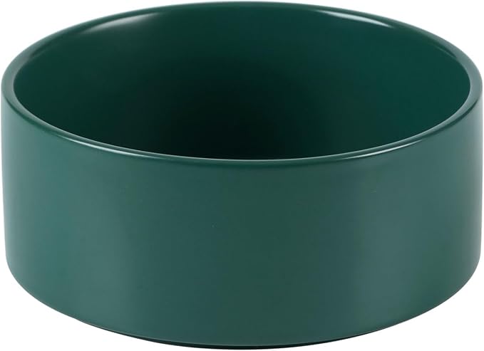 Havniva Ceramic Dog Bowls, 6.1” Dog Food and Water Bowl, Pet Feeding Bowl | Dog Food Bowl for Small Dogs, Food-Grade Ceramic, Dog Water Bowl with Non-Slip Rubber Base, Large Capacity, Dishwasher Safe