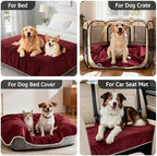 LOOBANI Waterproof Dog Blanket for Couch, Soft Couch Cover 50" x 60", Red - Image 4