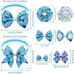 120PCS Dog Bows Pack Include 60PCS Dogs Collar Flowers and Bowties Attachments 20PCS Bowties with Adjustable Collar 40PCS Hair Bows for Small Medium Cats Pets Paw Bone Grooming Accessories - Image 2