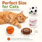 Agape Organic Catnip & Silvervine Filled Cat Toy Balls with Bell Sound - Image 5