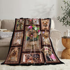 Yorkshire Terrier Blanket for Girls Women Boys Men Adults Kids Soft Cozy Fleece Yorkie Dog Throw Blankets Gifts Warm Flannel Plush Stuff Lightweight Decorative for Couch Bed Sofa 60"X50" - Image 5