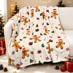 Christmas Gingerbread Throw Blanket for Couch,50x60 Inches - Image 6