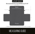 Sofa Shield® Couch Loveseat Covers for Dogs, Reversible Furniture Protector with Strap, Stain and Tear Resistant Cushion Cover, 54 inch Seat, Machine Washable Slipcover Pets, Cats, Chocolate Beige