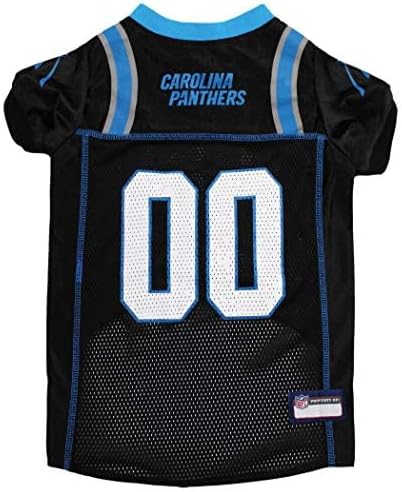Pets First NFL Carolina Panthers Dog Jersey, Size X-Large, Football Shirt Costume for Pet, Dog Sports T-Shirt, NFL Team Clothing for Cats, Licensed Pet Apparel Available in 7 Sizes and 32 Teams