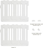 2-Panel Add-On Set | Fits 4/6/8/10 Panel Harbor Dog Playpens – Lightweight Premium HDPE Panels with Connectors (White)