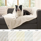Bedsure ComfyFleece® Waterproof Dog Blankets for Large Dogs,50x60 Cream - Image 6