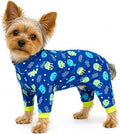 Dog Pajamas for Small Dogs, Soft Stretch Dog Onesie, Lightweight Puppy Pajamas, Blue Jellyfish Print Recovery Suit Small (5-10lb) by WelcometothePAWPRINTPAL