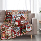 Husky Christmas Throw Blanket Snowy Farm Dog Holiday Gifts 50''x60'' - Image 5